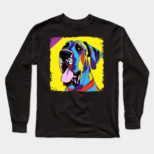 Great Dane Pop Art - Dog Lover Gifts Long Sleeve T-Shirt